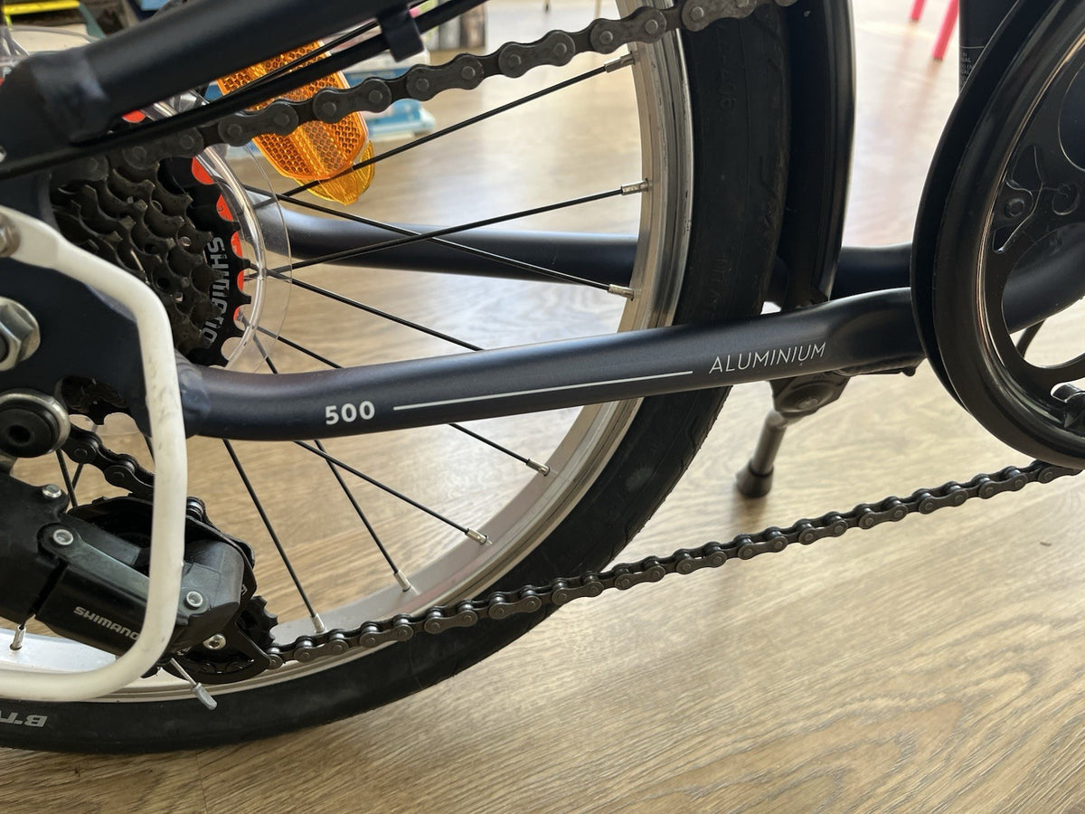 Oxylane 500 Folding Bike - Blue
