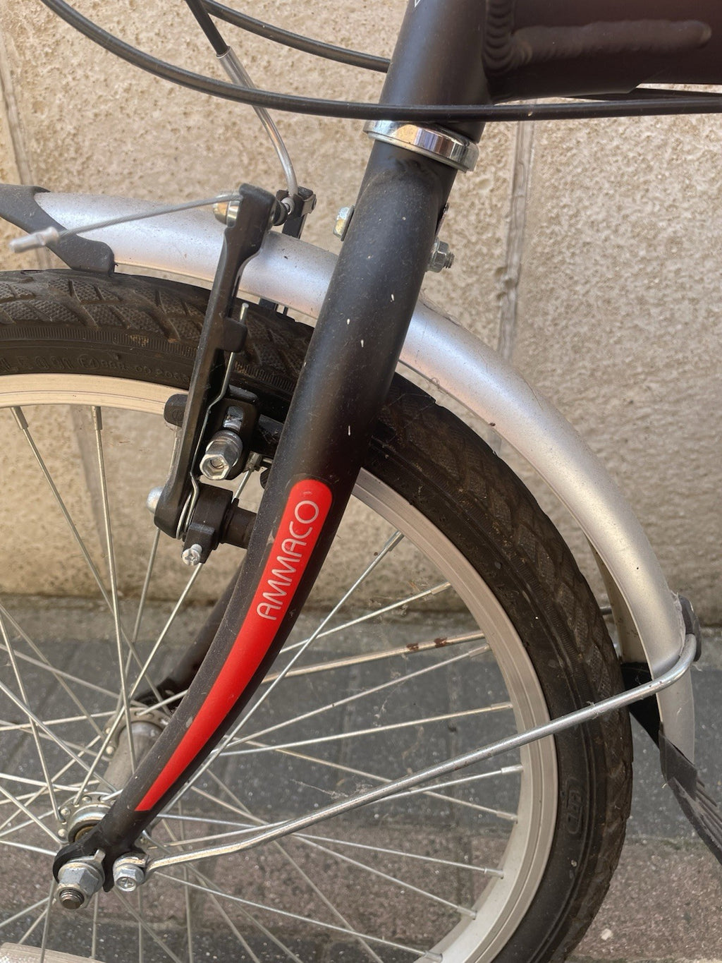 Ammaco Pakka Lite 20" Folding Bike Black