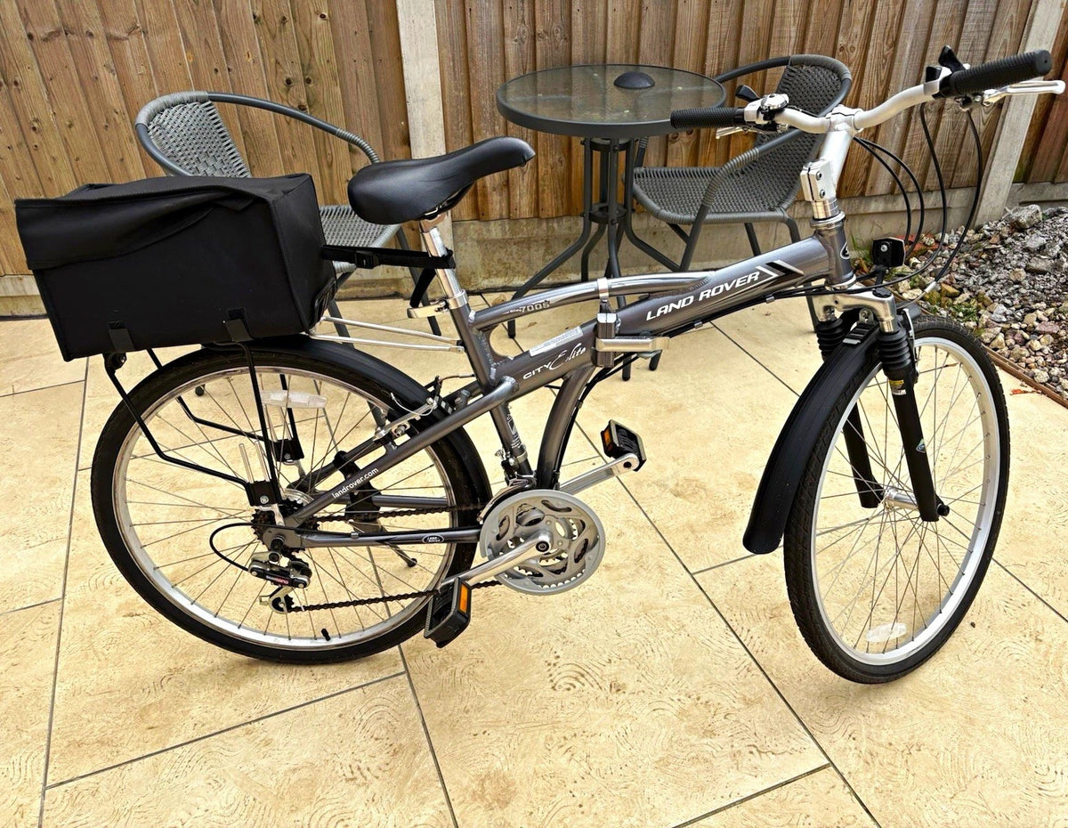 Land Rover Hybrid Bike 700C Alloy Front Suspension V-Brake Mudguards Rack