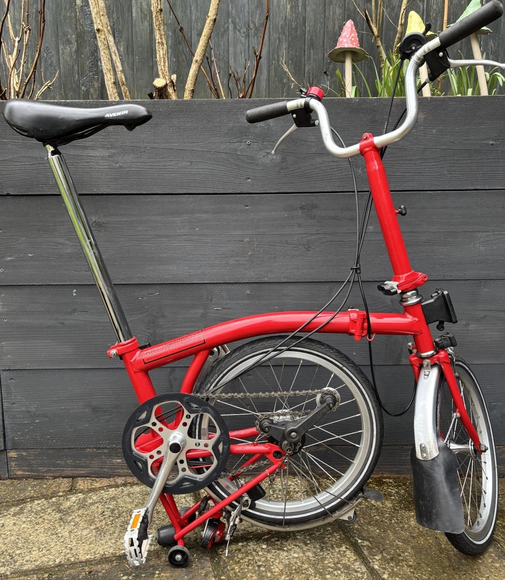 Brompton M3L - C Line equivalent Folding bicycle in Red - Part Exchange to Clear