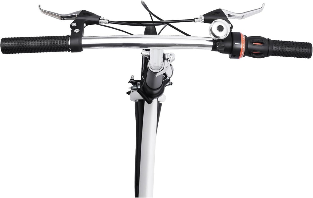 20" Folding Commuter Bike with 7-Speed Gears, Carbon Steel, Portable