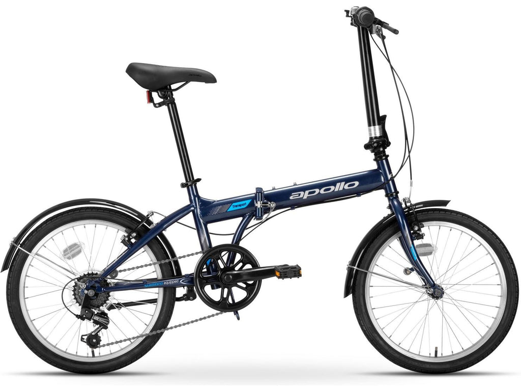 Apollo Transport 20in-Wheel 6-Speed Unisex Folding Bike - One Size - Navy A