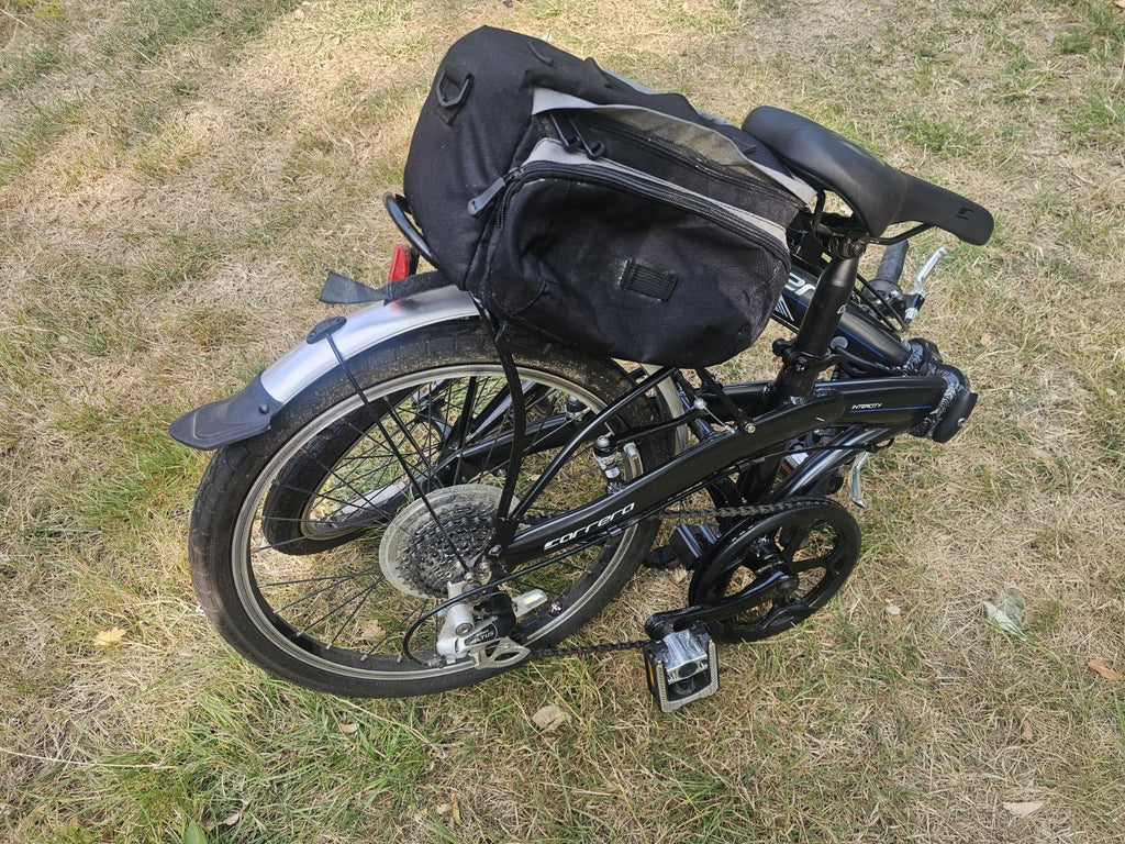 Careers Folding Bike Bicycle with Bag Easy to Carry and Store- Front/Rear lights