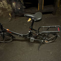 Raleigh Folding Bike Black 20 in Wheels M Frame V-Brakes Flat Bar Adj Seat