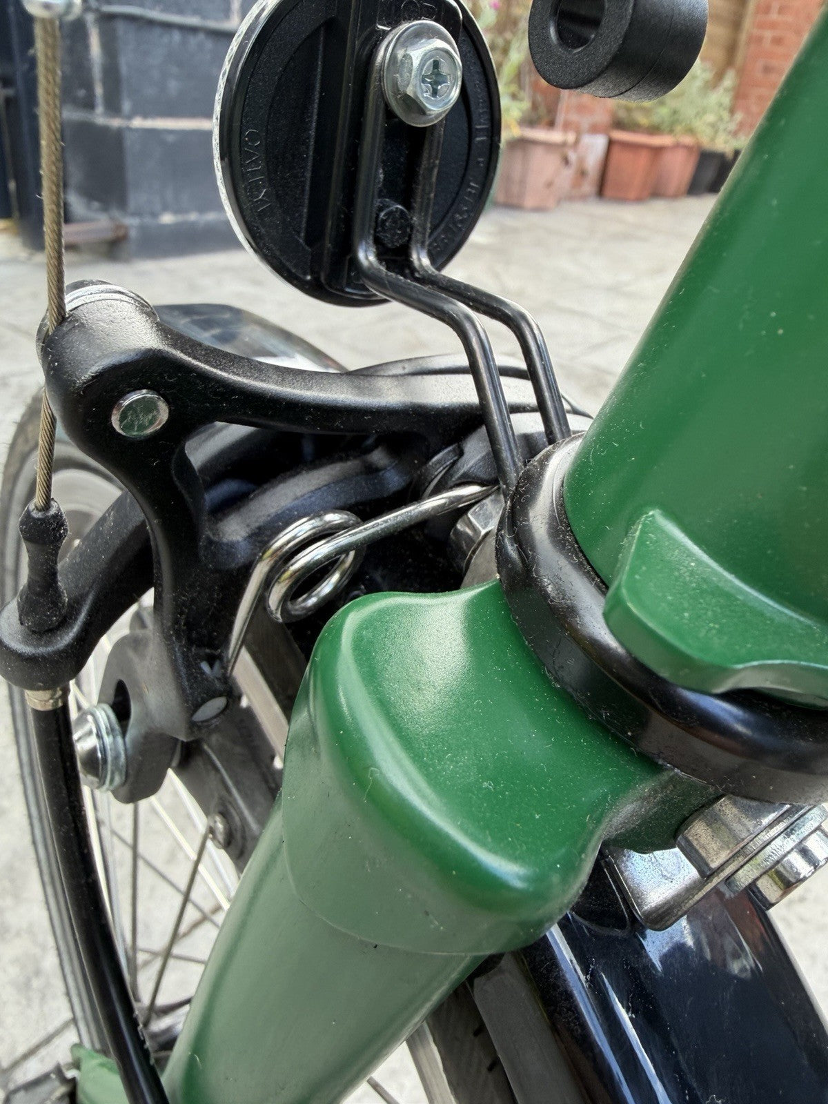 Brompton M6L C Line 6 Speed Folding Bike Green With Original Bag