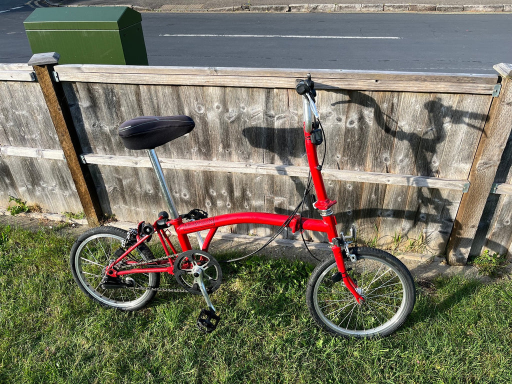 Brompton A Line Folding Bike 3 -Speed, Red