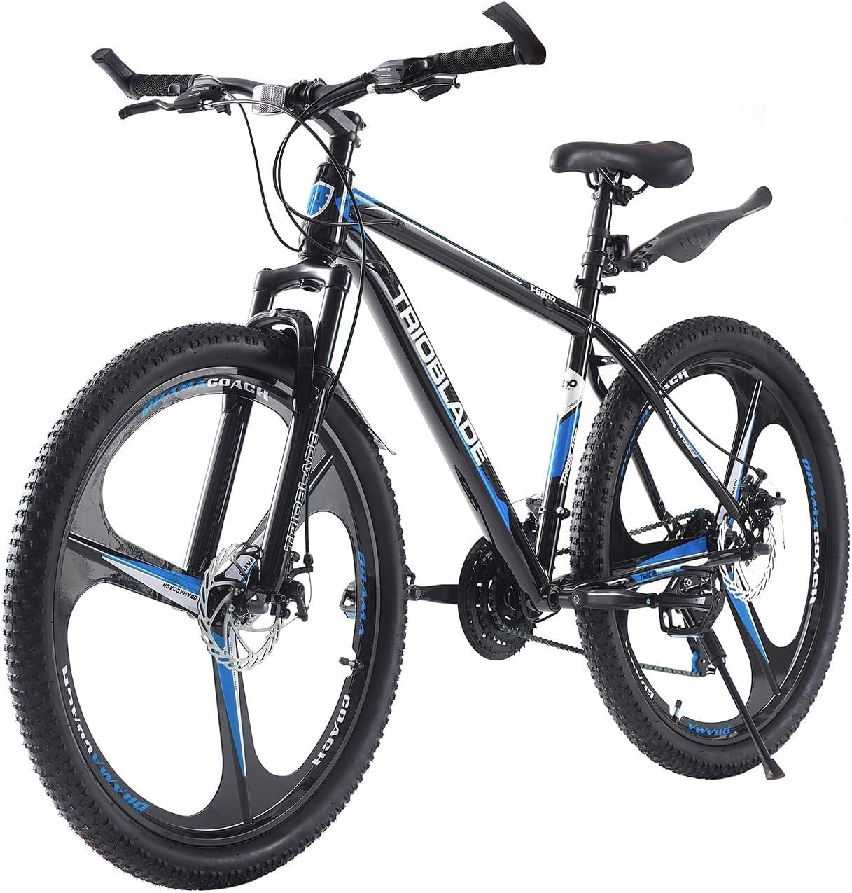 24" Dual Suspension Mountain Bike 21-Speed Disc Brakes Alloy Wheels