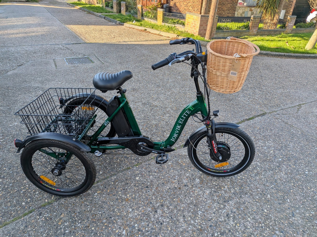 Jorvik Elite Jet E-20 Folding Trike, 32 MILES, BRAND NEW ORIGINAL BATTERY, L@@K