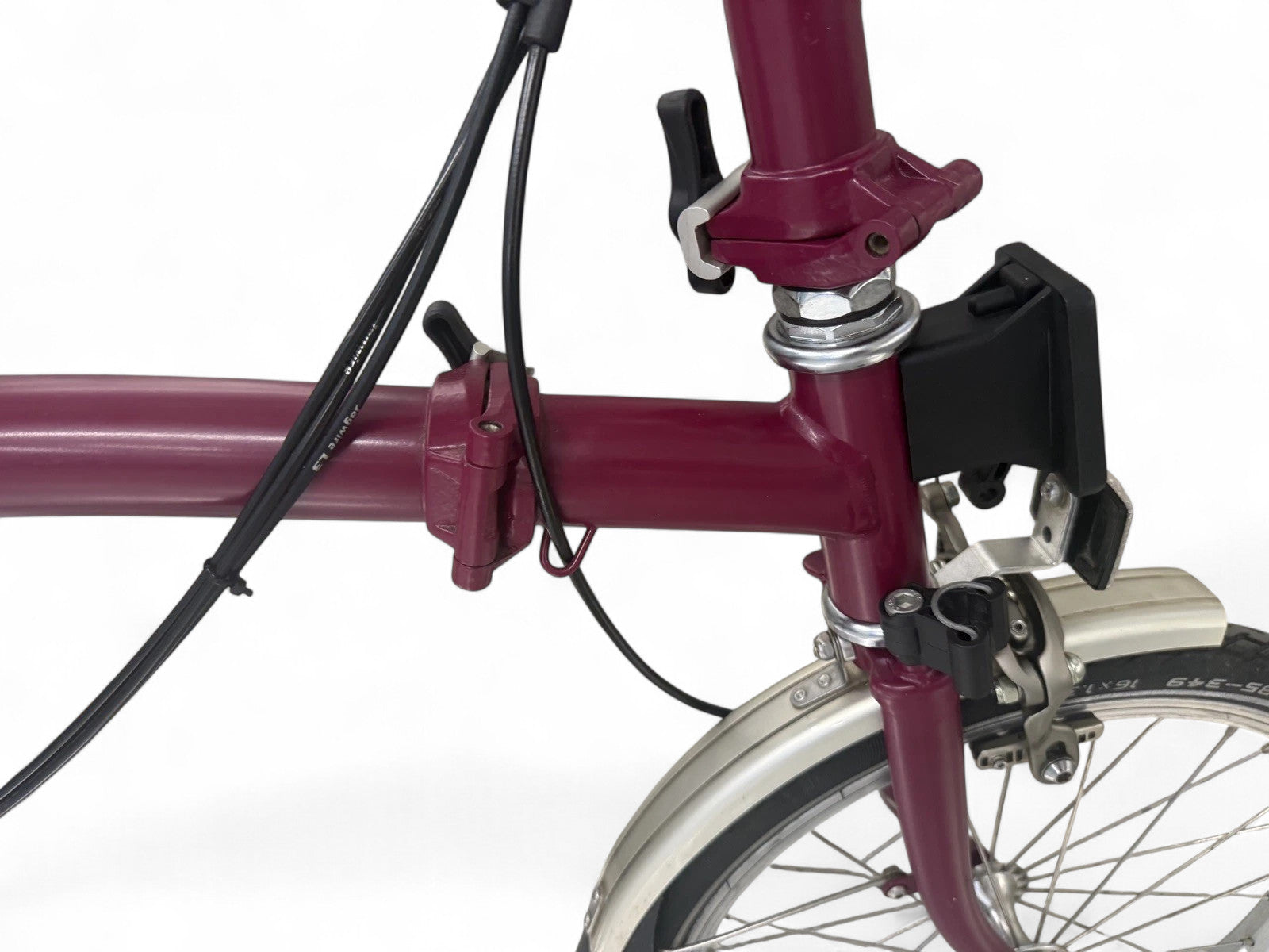 Brompton C Line P6R (6 Speed) folding bicycle - Claret