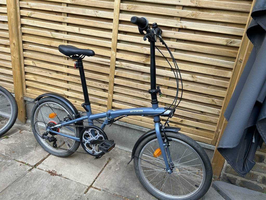 Decathlon BTWIN folding bike, 120. Grey, 6 speed