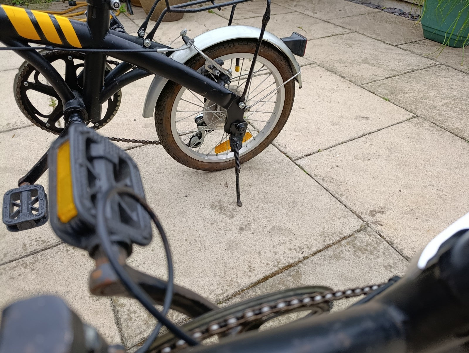 2 Folding Bikes, 5 speed. 16 inch wheels. Used.