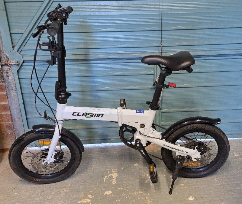 ECOSMO 16" Lightweight Alloy Folding City Bike Bicycle,6 Speeds, Dual Disc brake