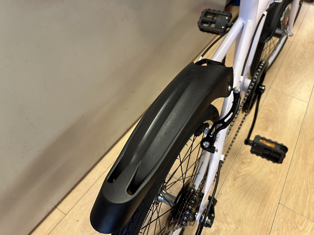 Used Compact Folder 20" Wheel White Small Folding Commute Bike