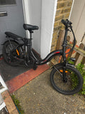 SAMEBIKE CY20 black folding bicycle with 20-inch wheels