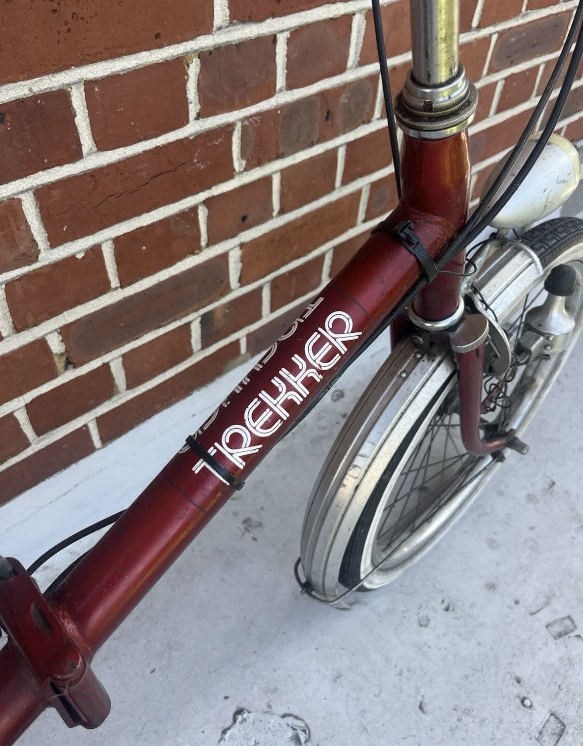 Vintage Trekker Folding Bike Red