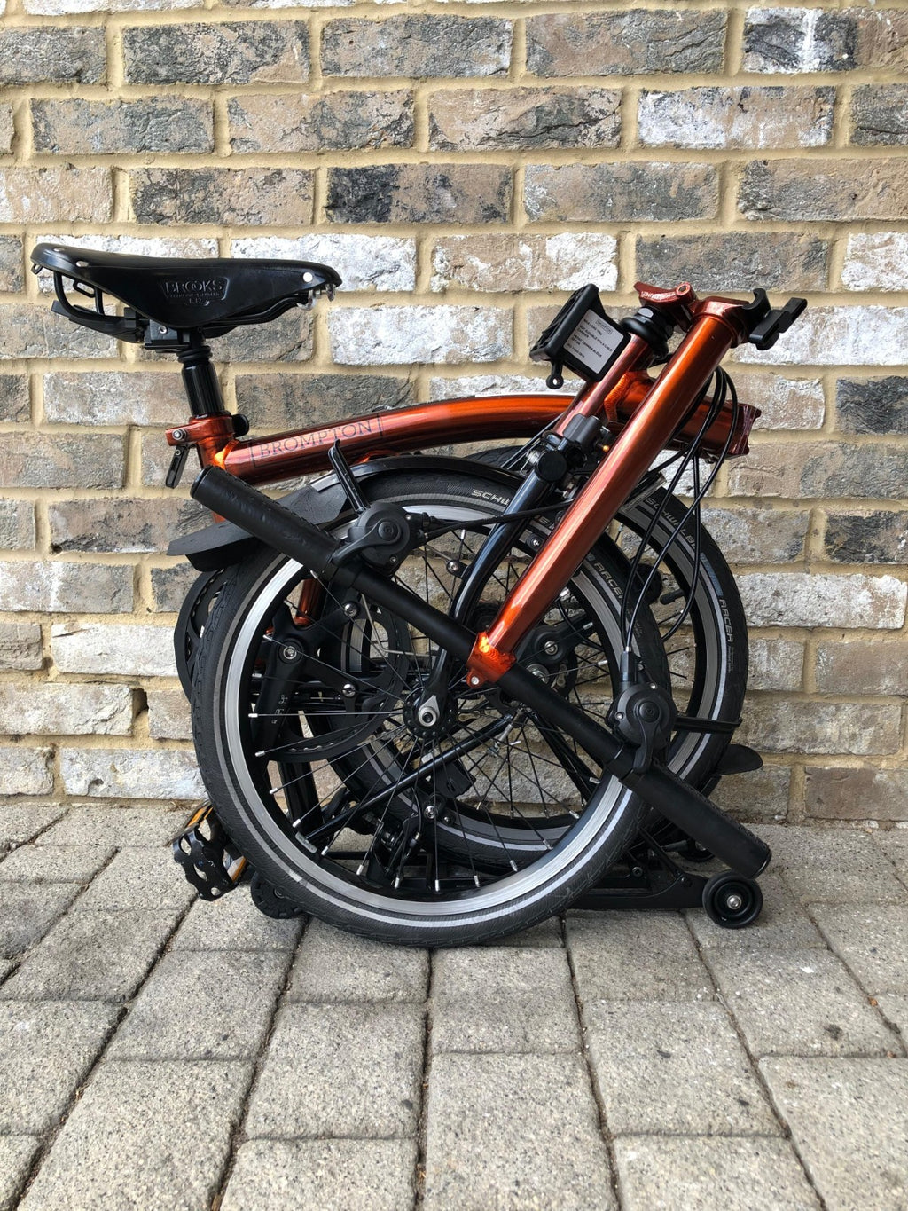 Brompton Flame Lacquer (Black Edition) Superlight Titanium with £400+ of extras