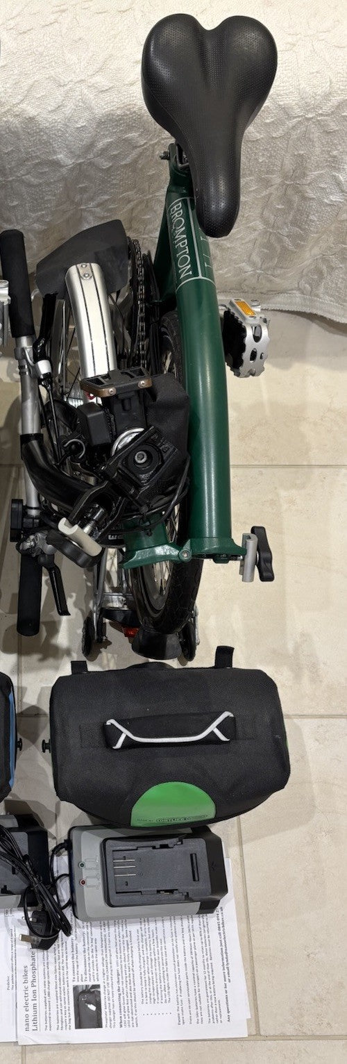 Brompton S6R C Line 6 Speed Folding NANO electric assist bicycle - Hardly Used