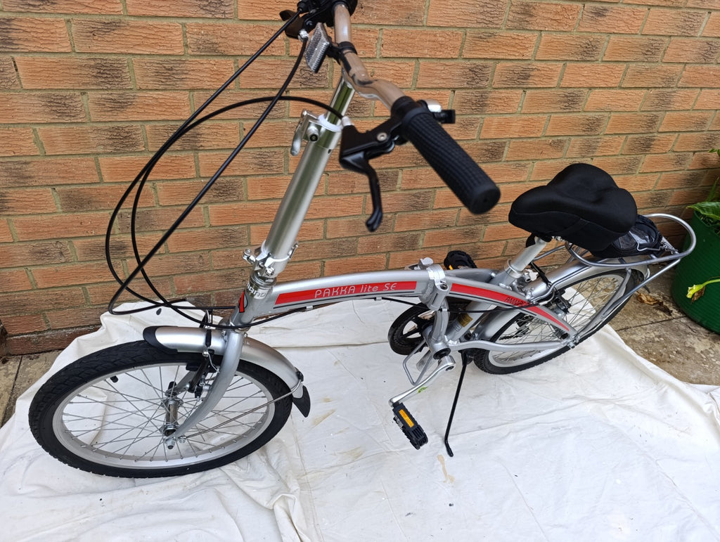 Ammaco Pakka Lite 20 Inch Wheel 6 Speed Alloy Folding Bike Silver