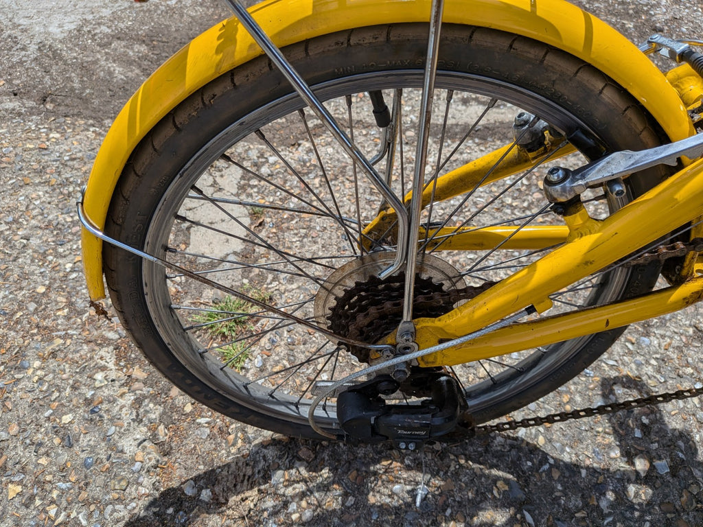 Bobbin Yellow Folding Bicycle Like Brompton Folding Bike
