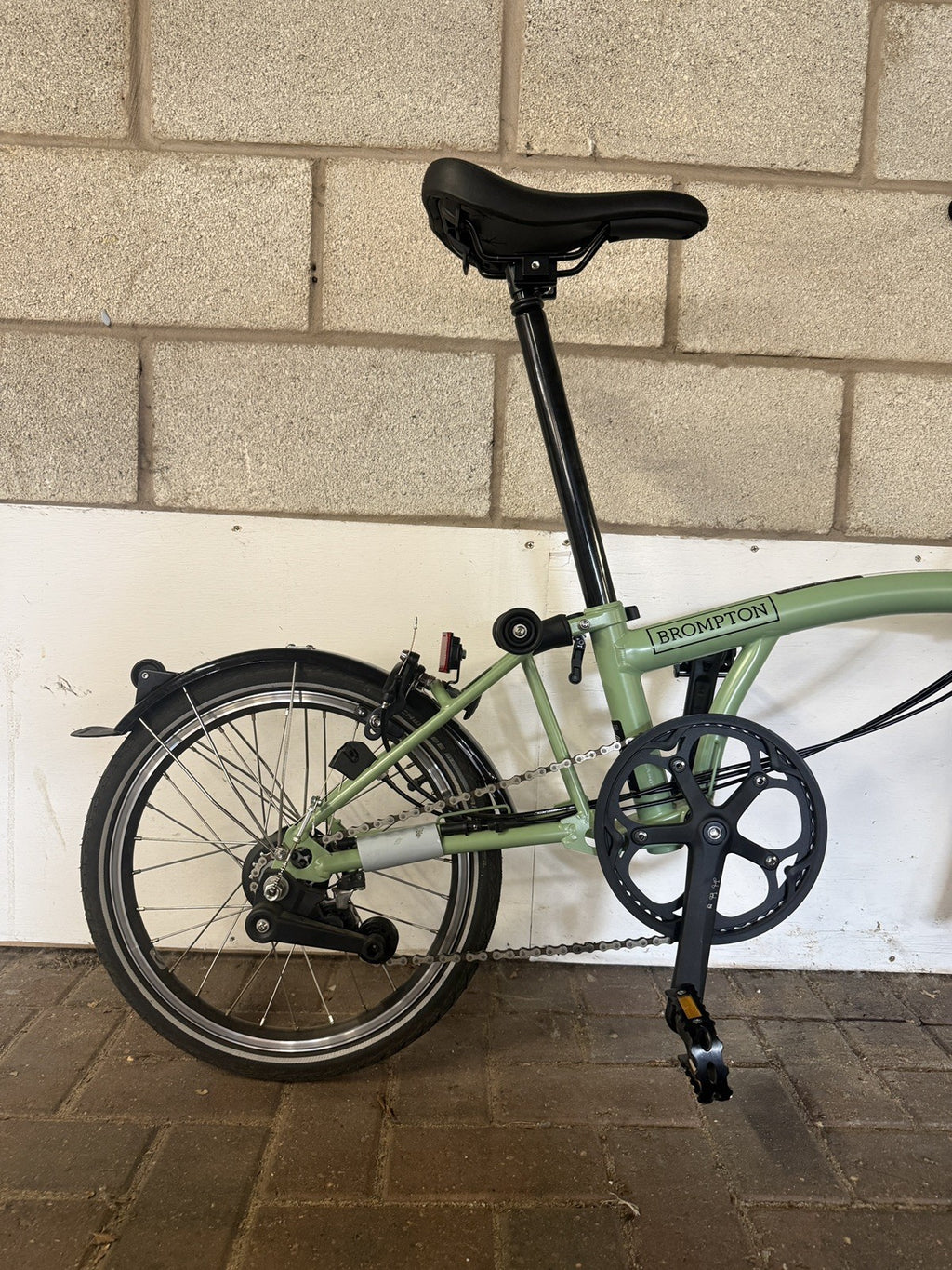 Brompton C Line Explore Folding Bike in Matcha Green 6 speed