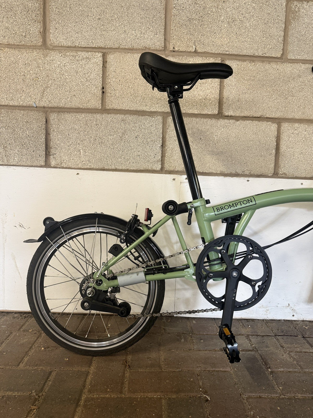 Brompton C Line Explore Folding Bike in Matcha Green 6 speed