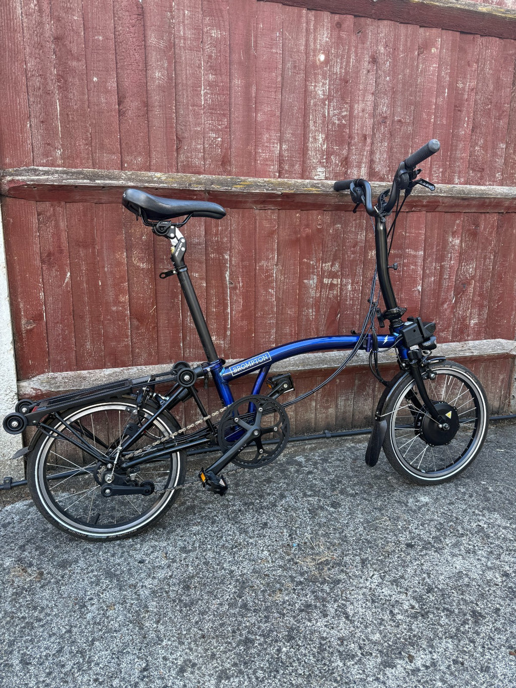 Brompton E Folding Bike C Line 6 speed (BLUE)
