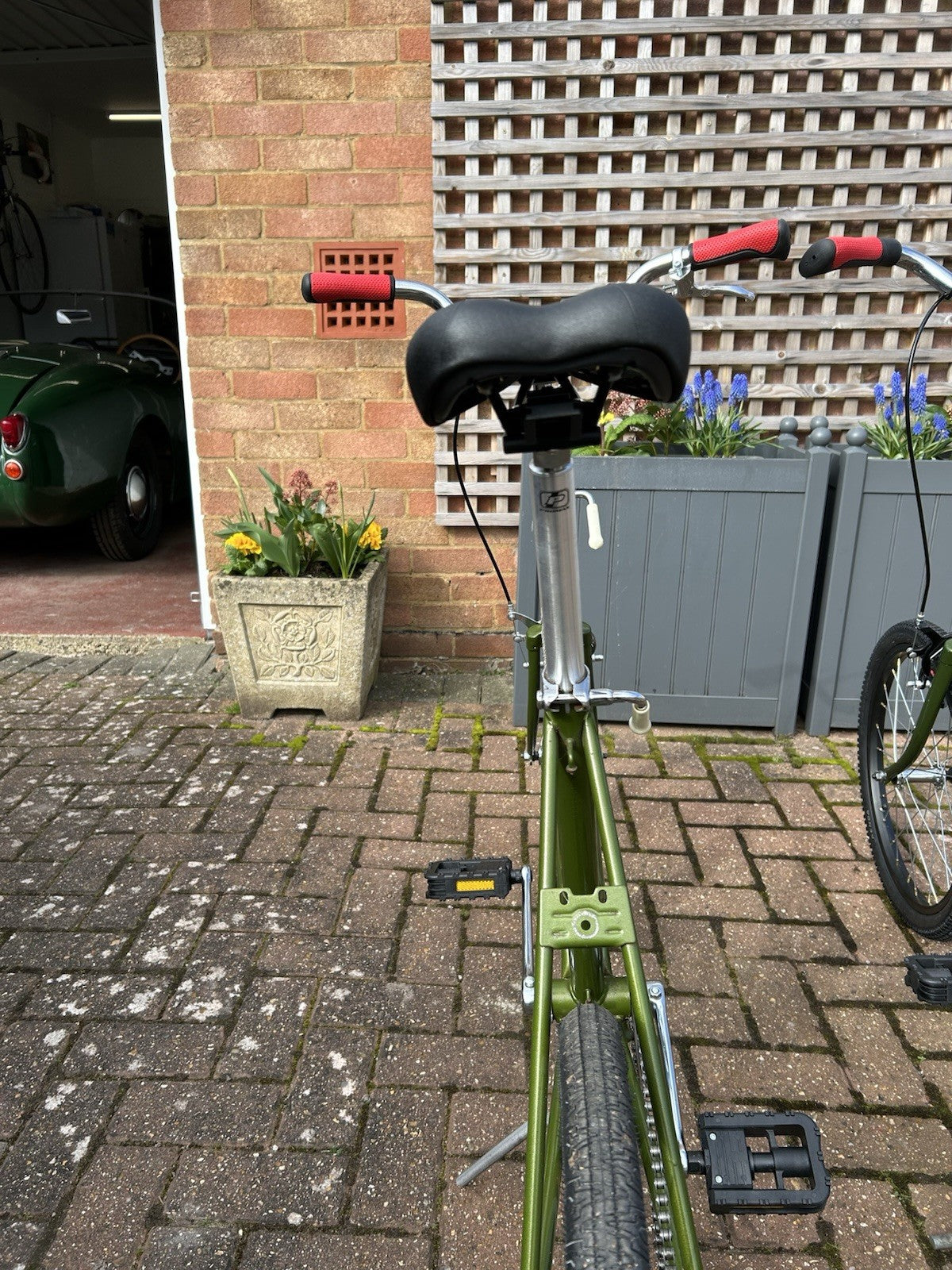Pair of Customised Retro Nottingham-built Steel Raleigh Stowaway Folding Bikes