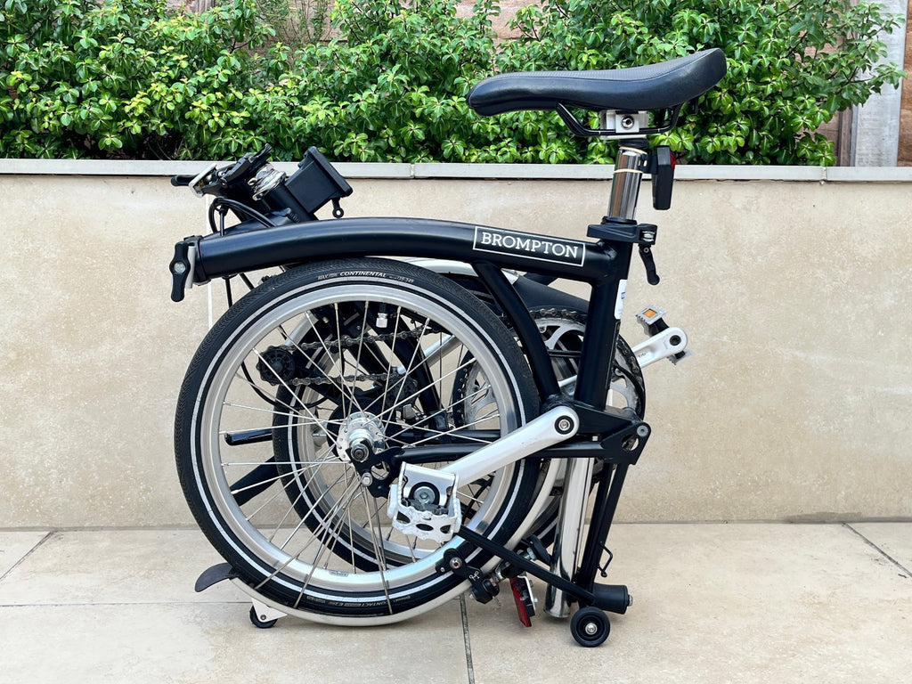Brompton S2L 2-speed folding bike, black, very good condition
