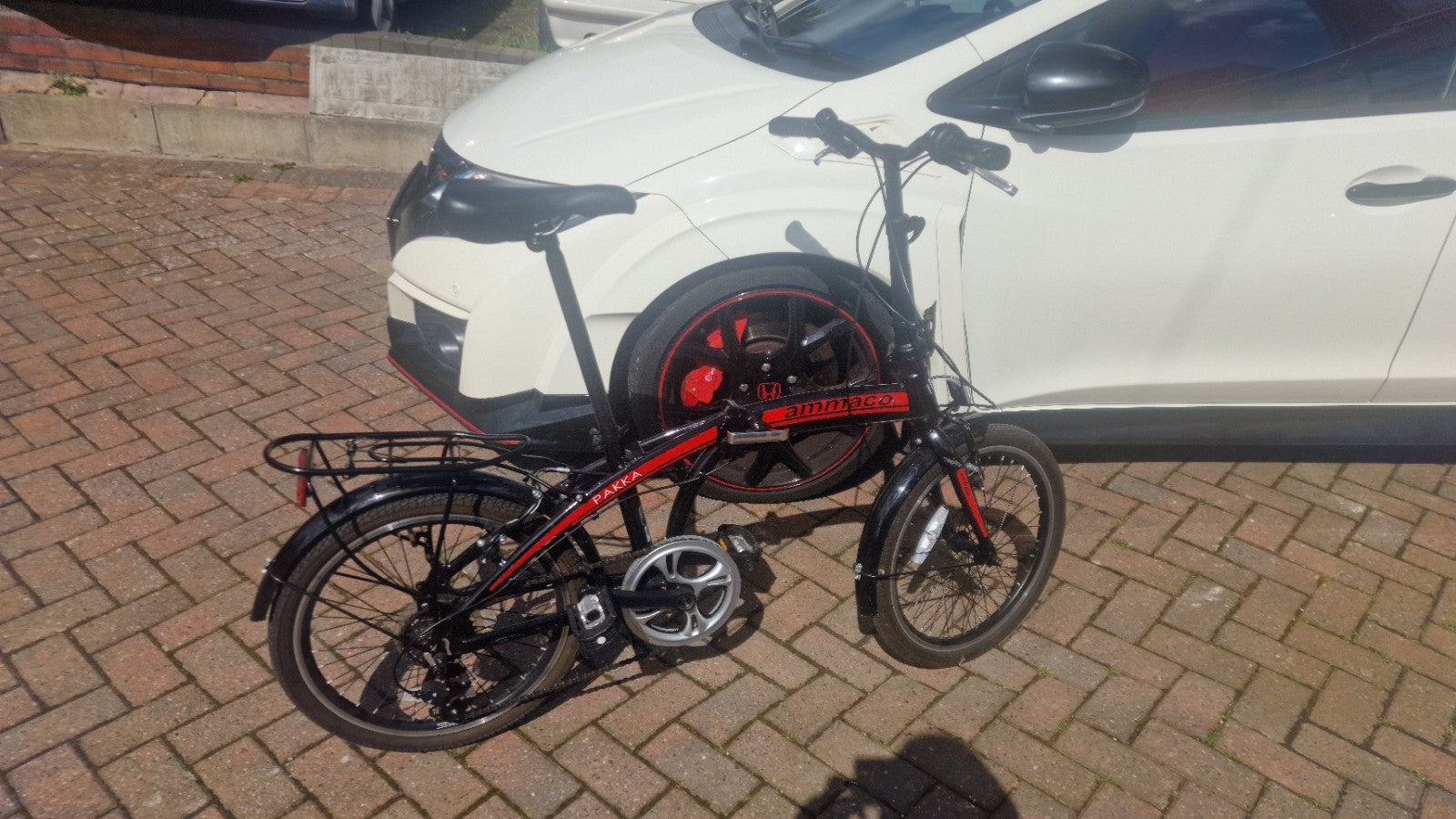 Ammaco Pakka Lite 20 Inch Wheel 6 Speed Alloy Folding Bike Silver