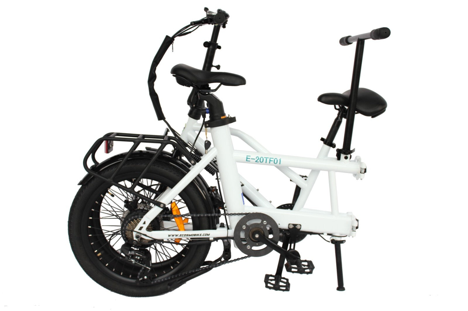 20" Folding Tandem bike bicycle, DISC,250W Rear Torque,36V 10AH-E20TF01WR