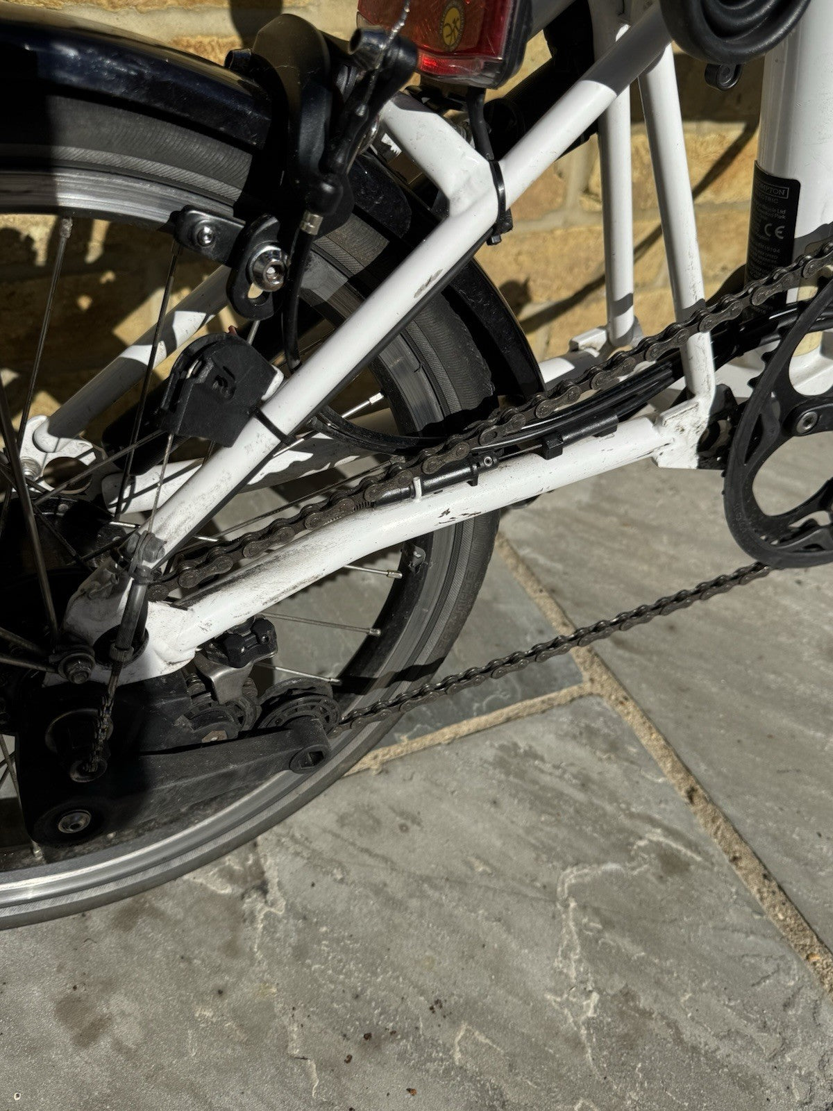 Brompton M6LE white with Bag - Used Condition - folding bike