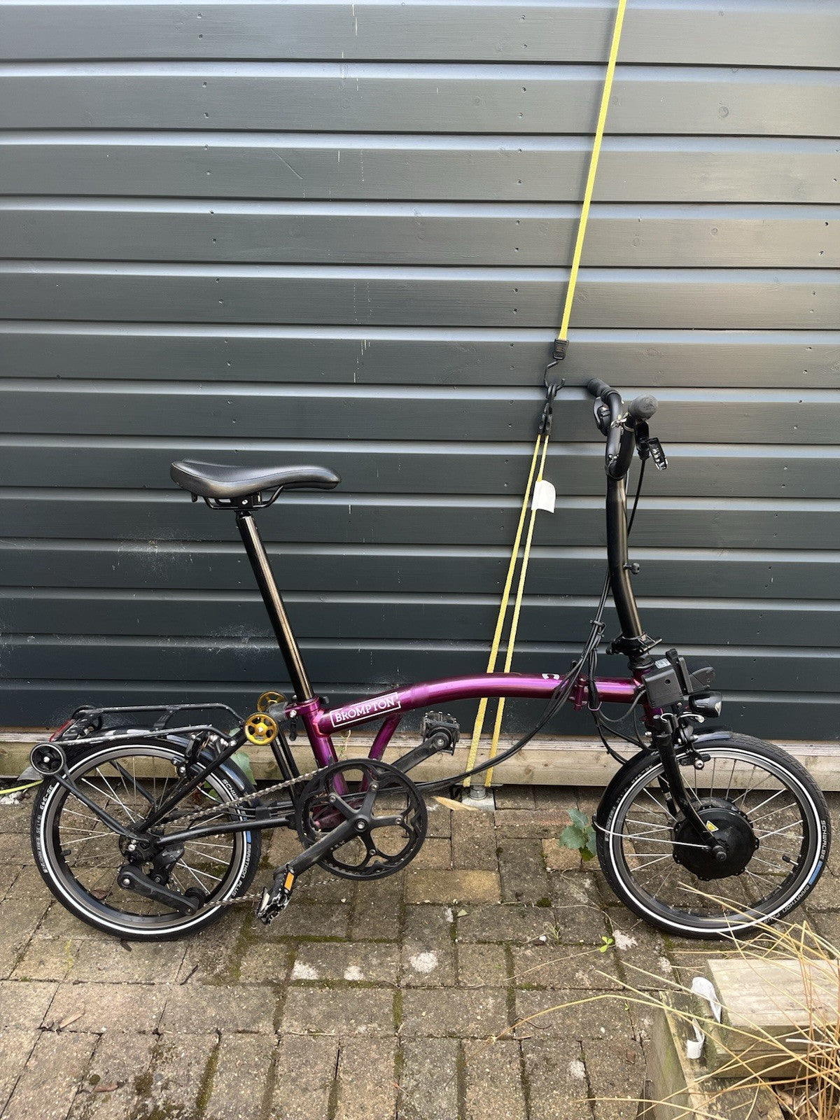 Brompton Elctrc C Line 4-Speed in Amethyst Lacquer