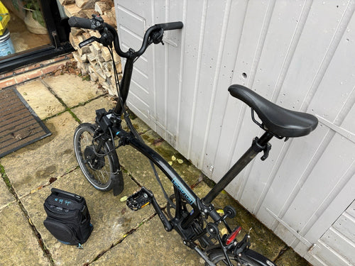 Brompton C Line M6L E Folding Bike 6-Speed, Black
