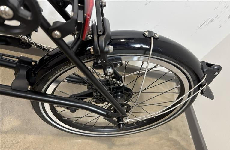 Brompton P Line 4 Speed 2022 Mid Handlebar Folding Bike - Storm Grey