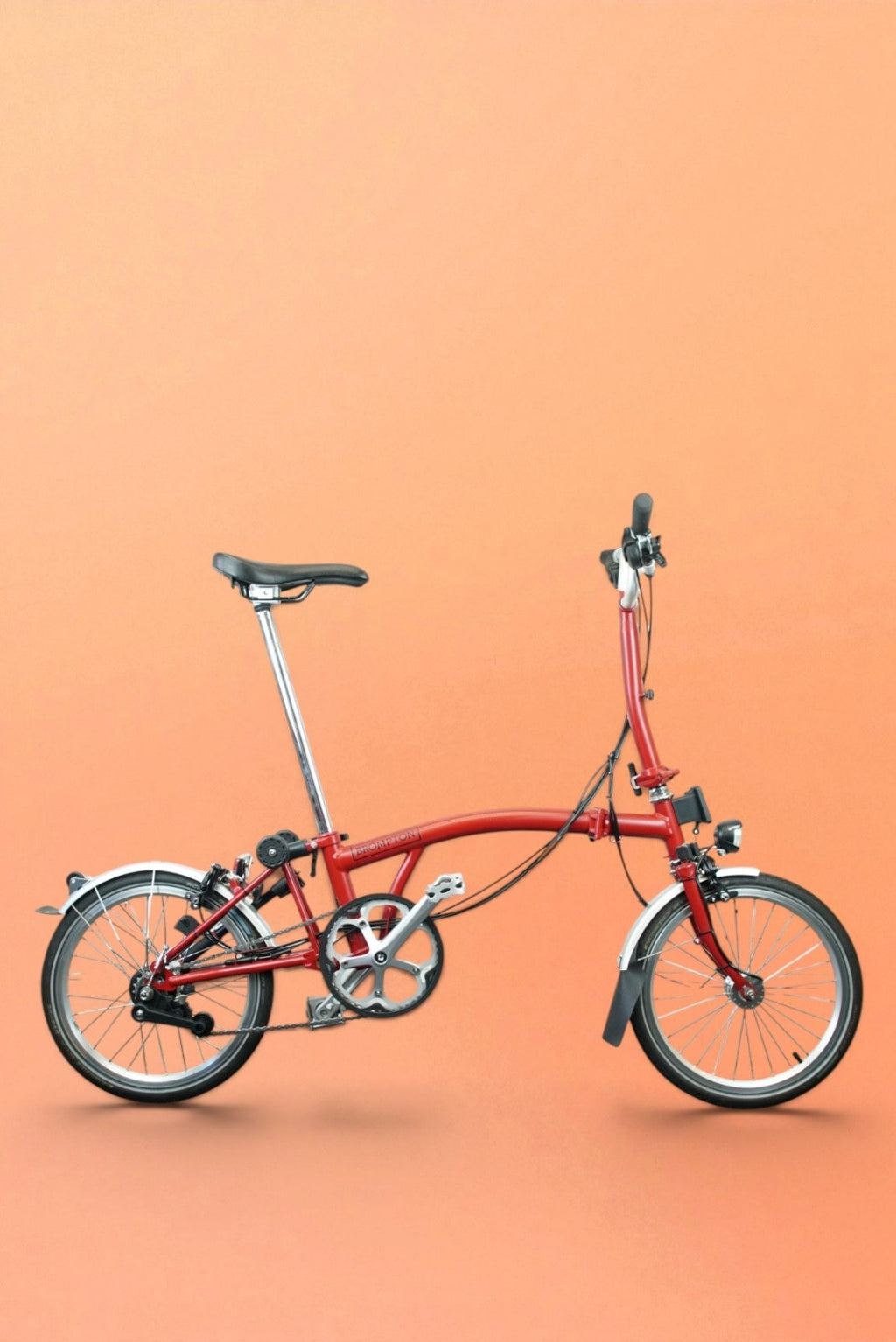 Brompton M6L (C Line Explore) - Dynamo Lights - Red