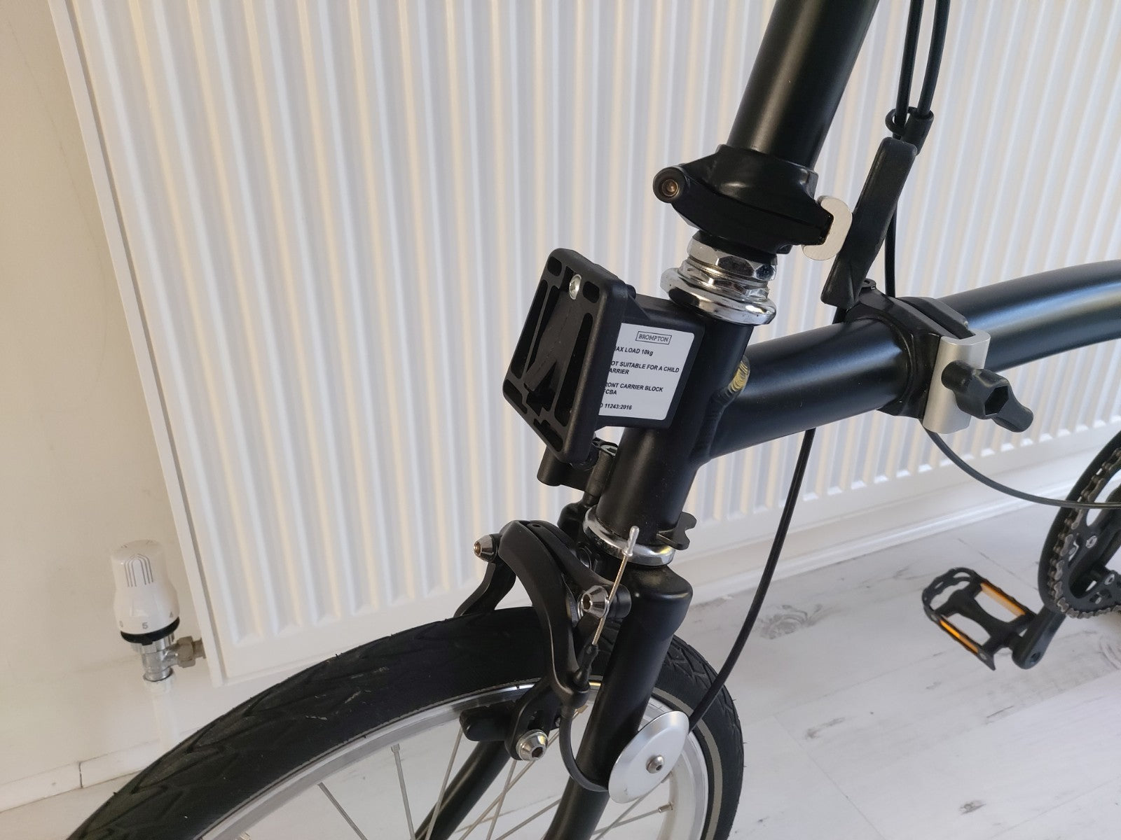 Brompton S1E Black Folding Bike
