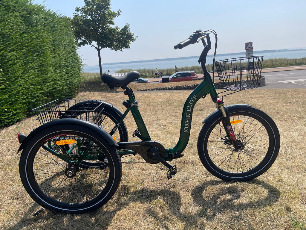 Jorvik Elite Low Step Through Folding Tricycle JET-1, 24" Wheels, Green
