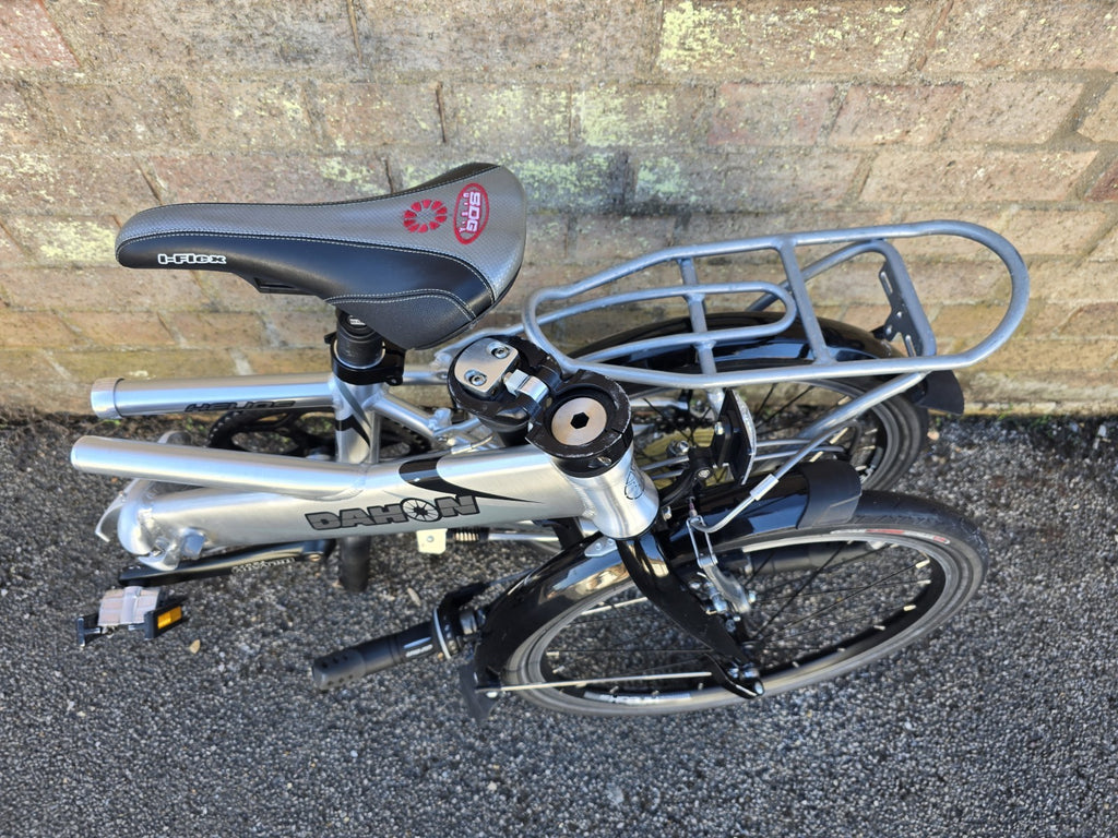 Dahon Helios Metro Vintage Folding Aluminium Push Bike Silver, Circa 1999