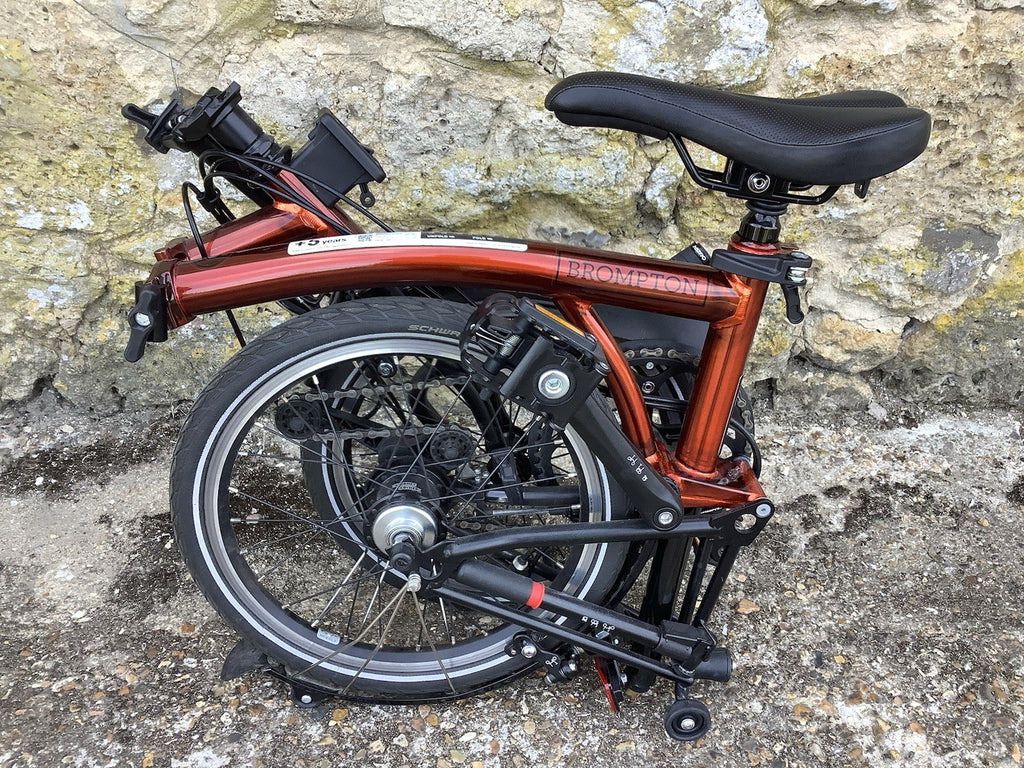 2023 Brompton C Line Explore 6 speed High Handlebar Flame Lacquer - UK Shipping
