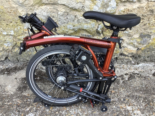 2023 Brompton C Line Explore 6 speed High Handlebar Flame Lacquer - UK Shipping