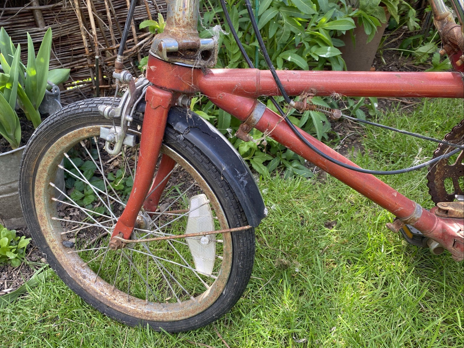 Vintage Dahon Folding Bicycle 3speed For Restoration Barn Find