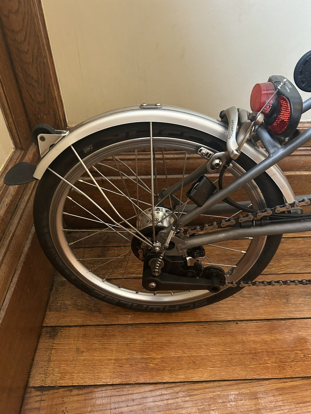 Brompton S6LX - 6 Speed Titanium & Steel Folding Bike - Raw Lacquer