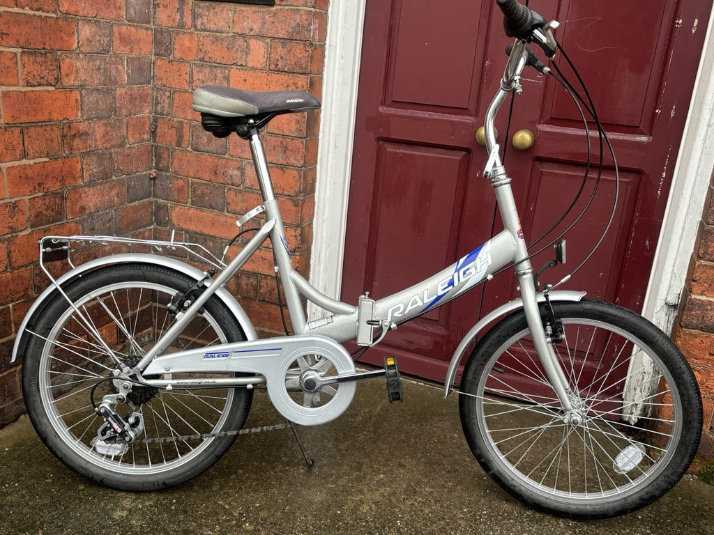Raleigh Folding Bike 6 Speed Shimano Revishift 20” Wheels Well Maintained