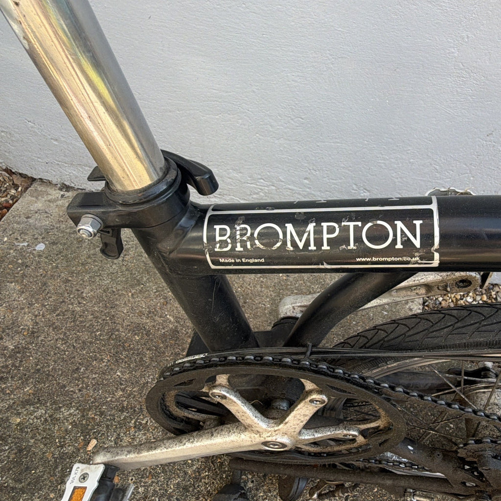 Brompton Folding Bike 16in Black Unisex Adults, Mechanical Rim Brakes