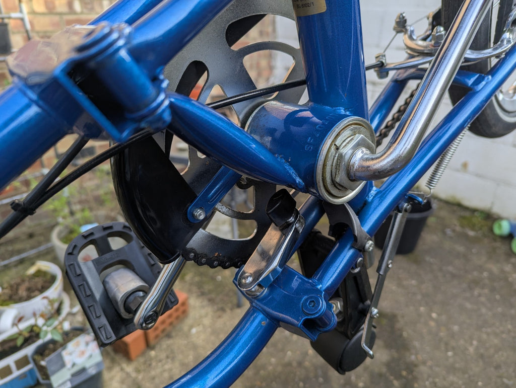 Vintage Dahon Classic III Folding Bike – 3-Speed Sturmey Archer (Blue)