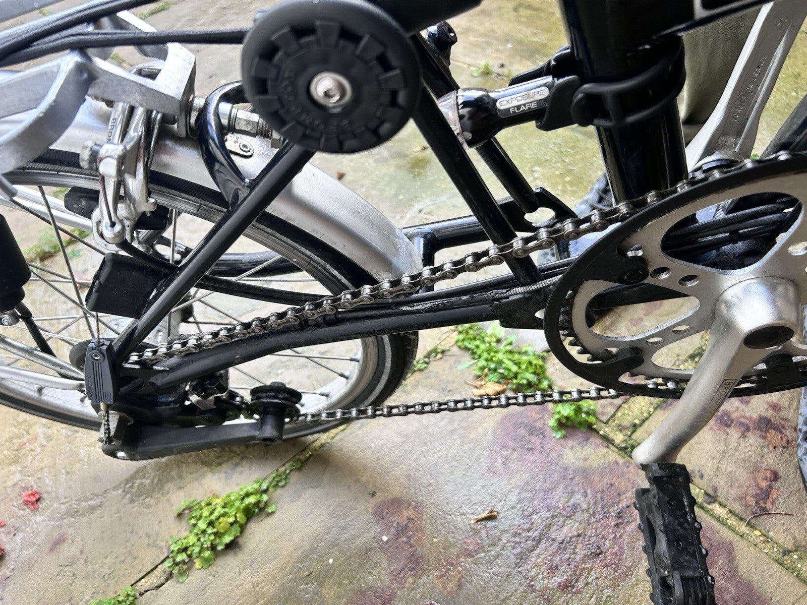 Brompton Folding Bike – 3 Speed – With Rack & Brooks Saddle – Good Condition
