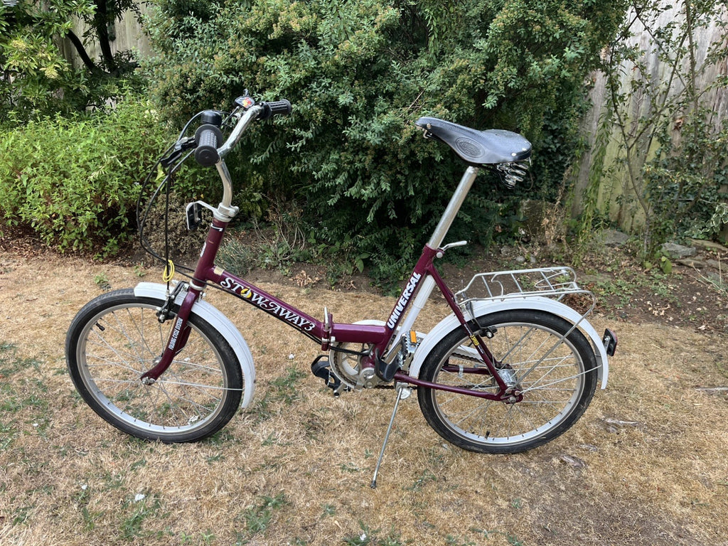 Raleigh Stowaway folding bicycle. Recently overhauled everything works.