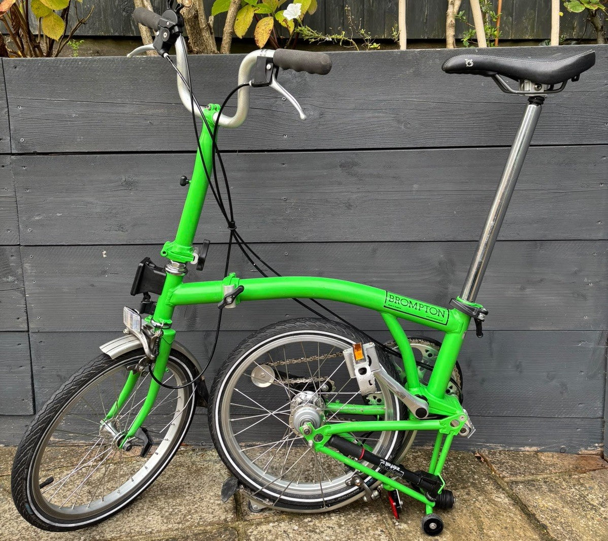 Brompton M3L C Line equivalent Folding Bicycle in Apple Green - Hardly Used