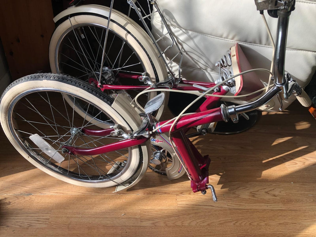 Vintage Ladies Folding Bicycle 3-speed