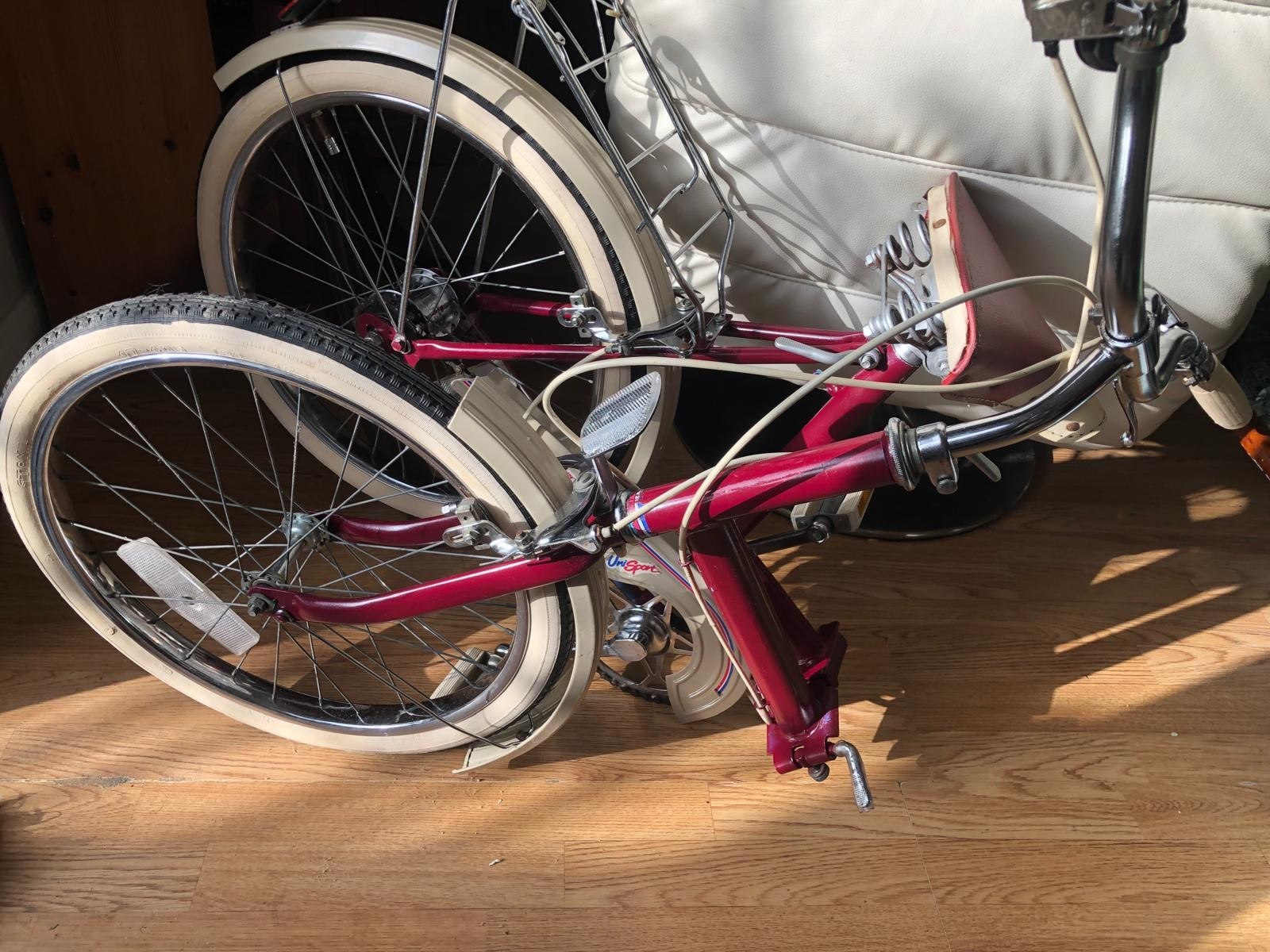 Vintage Ladies Folding Bicycle 3-speed